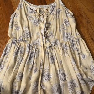 YELLOW FLOWY TANK TOP